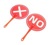 OFFSCH Paletas de Votación para Aula Sí/No y Verdadero/Falso Material Escolar Reutilizable para Educación Infantil Herramienta Interactiva para Desarrollo Preescolar y Evaluación Clase