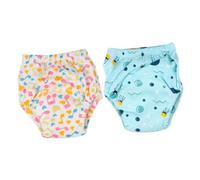 OFFSCH Pañales Lavables Para Ñiño Transpirable 6 Capas Pantalones De Entrenamiento Para Bebés Algodón Diseño Antifugas Cómodo Reutilizable 2 Piezas Talla l Uso Diario Para Niños De 24-36 Kg