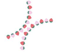 OFFSCH Pancarta de Cumpleaños de Fresa de Fieltro 2 Juegos Banderines Decorativos para Fiesta Infantil Guirnalda Colgante para Decoración Interior y Exterior Adecuado para