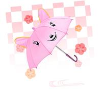 OFFSCH Paraguas Infantil Para Danza Con Diseño De Dibujos Animados y Orejas De Gato Ligero y Duradero Para Actuaciones y Fiestas Colores Surtidos Pequeño Para Niño Niña y Niñas