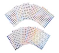 OFFSCH Pegatinas Adhesivas Numeradas 1-1000 Etiquetas Redondas Autoadhesivas Pequeñas Reflectantes PVC 20 Hojas para Organización Inventarios Manualidades Buzones y Uso Doméstico