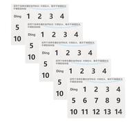 OFFSCH Pegatinas de Escalas para Instrumento Handpan Blancas Números 5 Piezas para Principiantes Etiquetas para Notas Musicales Accesorios para Práctica y Educación Musical de