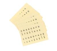 OFFSCH Pegatinas De Notas Para Piano De Pulgar Kalimba, Papel Amarillo Duradero, 6 Unidades, Adhesivos Prácticos Para Aprender y Reconocer Escalas Fácilmente La Música