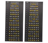 OFFSCH Pegatinas para Diapasón de Guitarra Calcomanías para Guitarra Eléctrica Folk Juego de Calcomanías Autoadhesivas para Escalas Calcomanías para Instrumentos Musicales