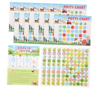 OFFSCH Pegatinas para Entrenamiento de Ir al Baño para Tabla de Recompensas con Adhesivos Seguros y Fáciles de Aplicar Rutina de Higiene para Niñas sin Dañar la Piel para Dejar Pañal