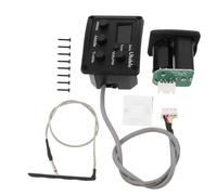 OFFSCH Pickup Acústico para Guitarra con Ecualizador de Bandas y Afinador LCD Integrado para Práctica y Escenario