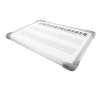OFFSCH Pizarra Blanca Borrable Pentagramas Doble Cara Tamaño 30X40 CM Material Resistente para Enseñanza Musical Pizarra del Aula Adecuado para Prácticas Docentes y Aprendizaje