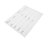 OFFSCH Planificador Semanal Removible de Pizarra Blanca Autoadhesiva de PVC 30X40 CM Hoja de Borrado en Seco para Pared Calendario Organizador para Hogar Aula y Oficina