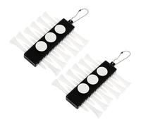 OFFSCH Portadores de Tees de Golf, 2 Piezas, plástico portátil, Ligero, fácil de Transportar, para práctica de Golf y, para Golfista