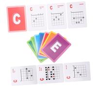 OFFSCH Póster de Tabla de Acordes de Guitarra Acústica y Eléctrica para Principiantes, 49 Piezas en Papel Recubierto, Guía Práctica para Aprendizaje y Entrenamiento Musical