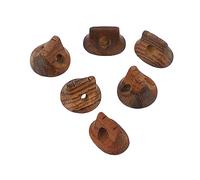 OFFSCH Puentes para Erhu de Sándalo Tigre 6 Piezas (3 Ovalados 3 Triples), Accesorios Musicales Duraderos para Instrumento Folclórico, Colores Surtidos para Mejora de Color Aleatorio