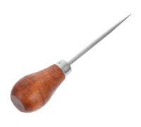 OFFSCH Punzón para Encuadernación con Mango de Madera Ergonómico Herramienta Perforadora Versátil para Bricolaje y Costura Lezna Metálica para Manualidades y Proyectos de Cuero Uso