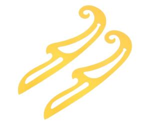 OFFSCH Regla Curva Naranja y Patronaje para Costura de Plástico 2 Piezas con Bordes Lisos y Doble Escala y Confección Precisa para Diseño Profesional en Sastrería