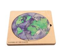 OFFSCH Rompecabezas de la Estructura de la Capa de Globo para Rompecabezas geométrico Abstracto de Madera