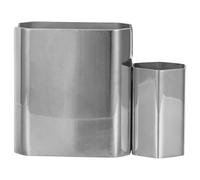 OFFSCH Servilletero de Acero Inoxidable Vertical con Portapalillos Integrado, Soporte para Caja de Pañuelos para Mesa de Cocina y Comedor, Dispensador Estable y Moderno para Uso en Hogar