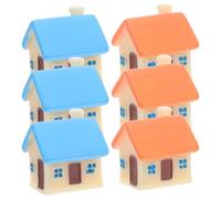 OFFSCH Set de 6 Figuras Decorativas de Resina para Casas de Muñecas Miniatura Adornos para Micro Paisaje y Jardín de Hadas Accesorios Compactos para Decoración de Plantas Miniatura