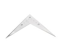 OFFSCH Shaped Metal Guitar Bridge Tailpiece V-style Replacement for Electric Guitar Accessories Chrome Finish Easy Installation