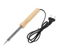 OFFSCH Soldador eléctrico 40 W con mango de madera y punta puntiaguda, enchufe redondo estándar europeo 220 V, para soldadura rápida en reparaciones eléctricas y manualidades