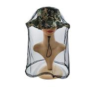 OFFSCH Sombrero de Pesca Malla Ajustable y Protección Completa para Cuello y Cara, de Poliéster, de Secado Rápido, Adecuado para Alimentación y Pesca al Aire Libre