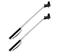 OFFSCH Soporte Ajustable de Mano para Letreros de Acero Inoxidable 2 Piezas Barra Telescópica para Señalización en Eventos Deportivos Recogidas en Aeropuerto y Desfiles