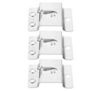 OFFSCH Soporte de Gancho Metálico para Micrófono de Radio de Coche Compatible con Kenwood Tk868G Tm471A Tm271A Tm281 3 Piezas Clip de Micrófono Portátil para Montaje y Suspensión en