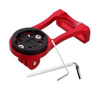 OFFSCH Soporte Extensor Manillar Bicicleta Aleación Aluminio Montaje Computadora y Cámara para Ciclismo Carretera Fácil Instalación Compatible con Stem Rojo