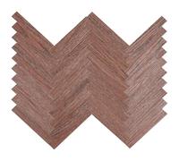 OFFSCH Suelo Autoadhesivo para Casa de Muñecas Miniatura 40 Piezas de PVC Color Nogal Oscuro Tablones Recortables para Decoración Creativa y Montaje Fácil en Interiores de Casas de