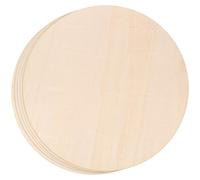 OFFSCH Suministros para adornos de bricolaje 5 piezas de madera sin tratar 35 cm en forma circular para manualidades en hoteles y bailes, discos de madera fáciles de colgar y transportar