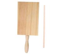 OFFSCH Tabla para Ñoquis y Palo de Madera Resistente al Desgaste, Juego para Hacer Pasta Casera, Herramienta Manual para Cocina Doméstica, Accesorios Prácticos para Elaboración de Pasta Tradicional