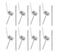 OFFSCH Tamaño 2.5x0.7x0.4 Cm de Muelles Metálicos en Forma de V 8 Piezas Color Plata, para Sujeción Segura y Uso Multipropósito para Pinzas de Pelo de Acero Inoxidable