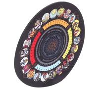 OFFSCH Tapete de Goma para Tarot y Adivinación Alfombrilla Compacta y Plegable para Mesa de Lectura Diseño Creativo y Detallado para Divinación y Decoración del Hogar