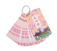 OFFSCH Tarjetas de Aprendizaje de Japonés Hiragana y Katakana Letras Claras Esquinas Redondeadas y Material Resistente Portátil para Principiantes