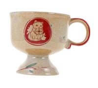 OFFSCH Taza de Japonesa Reutilizable con Asa y Alto Taza de Té Pequeña Vintage para Ceremonia y Reunión Regalo para Amigos y Familia