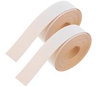 OFFSCH Tiras Autoadhesivas para Bordes de Pantalla de Lámpara, Tela Color Beige Claro, 2 Rollos de 5 Metros, Accesorio para Manualidades y Decoración de Lámparas de Interior