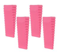 OFFSCH Topes de Puerta Anticolisión de Goma 4 Piezas Tamaño Mediano Rosa, Cuñas Antideslizantes para Casa y Oficina, Bloqueadores Prácticos para Evitar Golpes y Cierres Bruscos