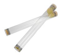 OFFSCH Tubo Transparente de PVC para Flotadores de Pesca, 40 Cm, 2 Piezas, Resistente a Golpes E, Soporte y Contenedor para Aparejos de Pesca en Mar, Protección y Transporte