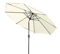 Offset Patio Umbrella - Outdoor Umbrella for Garden Lawn Deck Pool - Portable Beach Umbrella with UPF50+ Protection Push Button Tilt & Crank for Easy Use