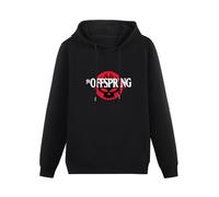 Offspring Flame Skull Hoody New Band Merch Classic Logo Hoody Sweatershirt Black S