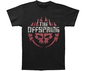 Offspring Men's Skull Logo tee T Tshirts Camisetas y Tops Black (Large)