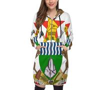 OFFSUM Chaqueta Con Capucha Para Mujer - Zimbabue Bandera Nacional Sudadera Con Capucha Para Mujer, Cárdigan Informal Con Bolsillos, Tops Holgados Con Cordón Y Bolsillos Para Otoño E Inviernoxxl
