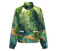 OFFSUM Chaqueta Polar Para Mujer - Arroyo Del Bosque Ropa De Calle De Otoño, Informal, Holgada, Cómoda, A La Moda, Cárdigan Cálido, Tops, Ropa De Abrigo S