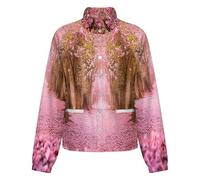 OFFSUM Chaqueta Polar Para Mujer - Bosque Rosa Ropa De Calle De Otoño, Informal, Holgada, Cómoda, A La Moda, Cárdigan Cálido, Tops, Ropa De Abrigo S