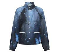 OFFSUM Chaqueta Polar Para Mujer - Mariposa Del Bosque Otoño Invierno Casual Con Bolsillos Tops Sueltos Ropa De Abrigo Cárdigan De Mujer Ropa Suave 4Xl