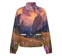 OFFSUM Chaqueta Polar Para Mujer - Paisaje Del Cañón Cárdigan Para Exteriores, Suave, Cálido, Informal, Para Otoño E Invierno, Tallas Grandes Xl