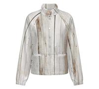 OFFSUM Chaqueta Polar Para Mujer - Patrón De Tablero De Madera Cárdigan Para Exteriores, Suave, Cálido, Informal, Para Otoño E Invierno, Tallas Grandes 4Xl