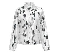 OFFSUM Chaqueta Polar Para Mujer - Plantas Con Flores Cárdigan Deportivo Resistente Al Viento Para Otoño E Invierno, Abrigo Informal Para Exteriores, Ropa De Moda Con Bolsillos L