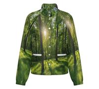 OFFSUM Chaqueta Polar Para Mujer - Sol Del Bosque Cárdigan Deportivo Resistente Al Viento Para Otoño E Invierno, Abrigo Informal Para Exteriores, Ropa De Moda Con Bolsillos 3Xl