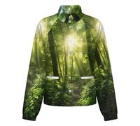 OFFSUM Chaqueta Polar Para Mujer - Sol Del Bosque Otoño Invierno Casual Con Bolsillos Tops Sueltos Ropa De Abrigo Cárdigan De Mujer Ropa Suave 4Xl