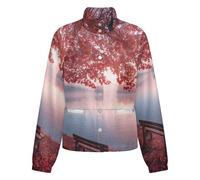 OFFSUM Chaqueta Polar Para Mujer - Vista Del Lago Ropa De Calle De Otoño, Informal, Holgada, Cómoda, A La Moda, Cárdigan Cálido, Tops, Ropa De Abrigo S