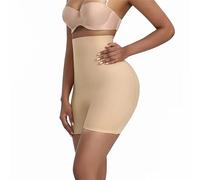 OFFSUM Mujer Bragas con Relleno - Sin Costuras Suave Push Up Esponja Acolchado Falso Culo Levantador De Glúteos Cintura Alta Control De La Barriga Ropa Interior Sexy Suave Y Transpirable,Beige,L